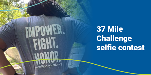 37 Mile Challenge selfie contest | a picture of the back of someone in the 37 Mile Challenge shirt