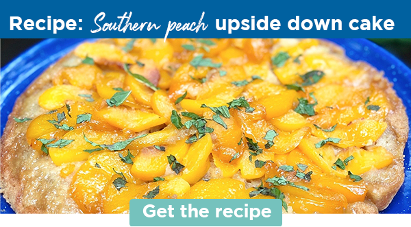 Recipe: Southern peach upside down cake | Get the Recipe