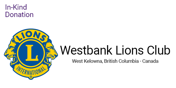 Westbank Lions Club In-Kind Donation
