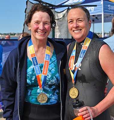 Nancy Smith at the 2019 Buzzards Bay Swim