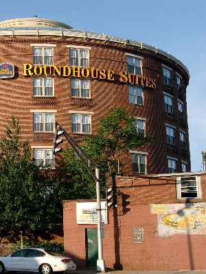 The Roundhouse Crisis Housing Program is located in the Roundhouse Suites Hotel