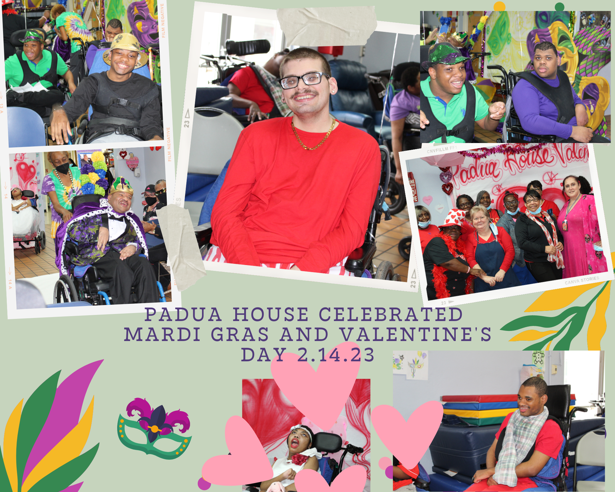 Padua House Celebrated mardi Gras and Valentine's Day 2.14.2