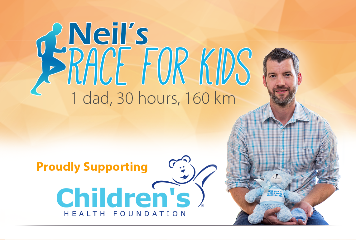 Neil's 160 km Race for Kids