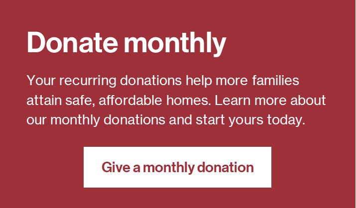 Donate monthly button