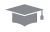 Gray Graduation Cap Icon