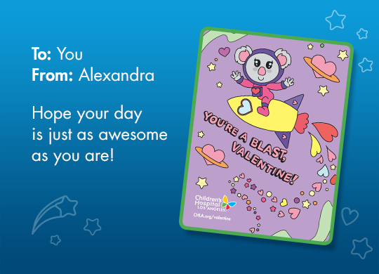To: You. From: Alexandra. Hope your day is just as awesome as you are!