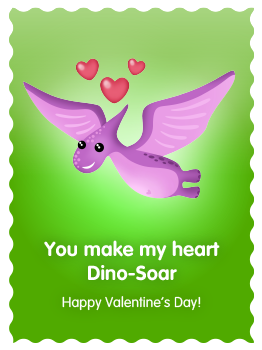 You make my heart Dino-Soar