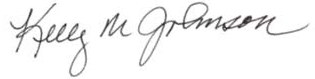 Kelly Johnson signature.