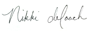 Nikki DeLoach signature.