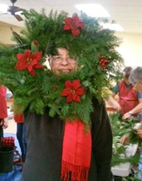 Betty Young at 2021 wreath making workshop