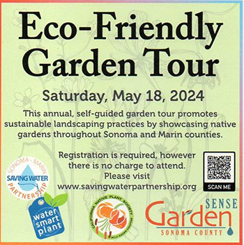 2024 Eco-friendly garden tour postcard