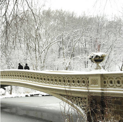 Bow Bridge in Winter