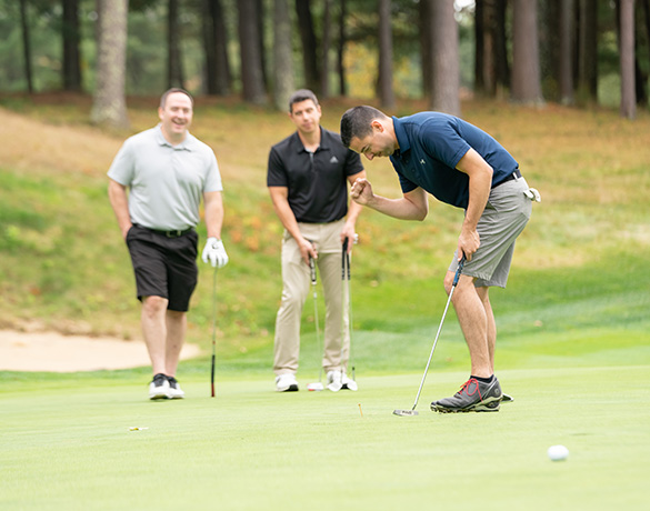 Golfers participate in the Jimmy Fund Golf Challenge