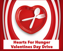 Hearts for Hunger Valentines Day Drive