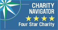 Rated four-stars on Charity Navigator