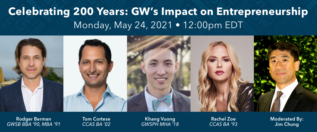 GW's Impact on Entrepreneurship Panelists