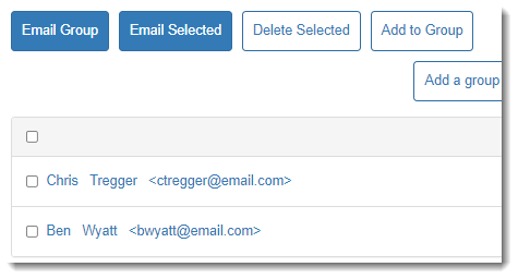 PC3 Email Manage Contact Group