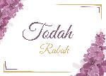 Click here for more information about Todah Rabah