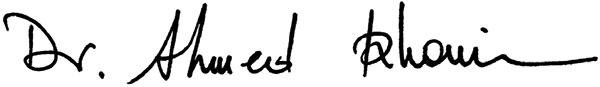 Dr. Ahmed Khairoun Signature