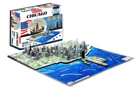 chicago 4d cityscape puzzle
