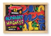 wooden alphabet magnets