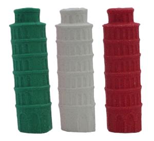 leaning tower of pisa eraser