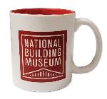 Click here for more information about National Building Museum Logo Mug red-on-white