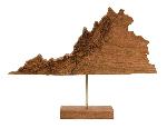 Click here for more information about Virginia Wood Topographic Mantle Art