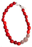 Click here for more information about Crochet Red Trilogy Necklace
