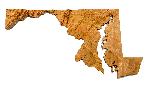 Click here for more information about Maryland Wood Topographic Magnet