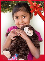 Ranelle with her stuffed bear from SWIRC