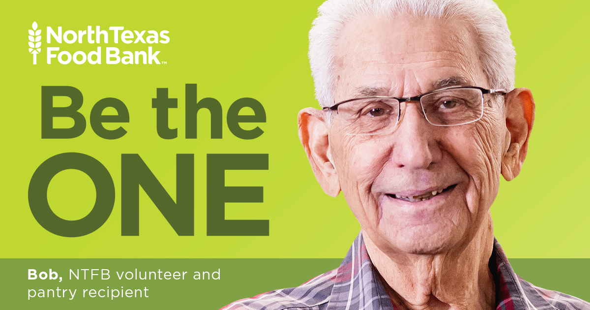 North Texas Food Bank TH | Be the ONE | Bob, NTFB volunteer and pantry recipient
