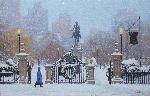 Click here for more information about "Winter Evening, Boston Public Garden" 10-Pack