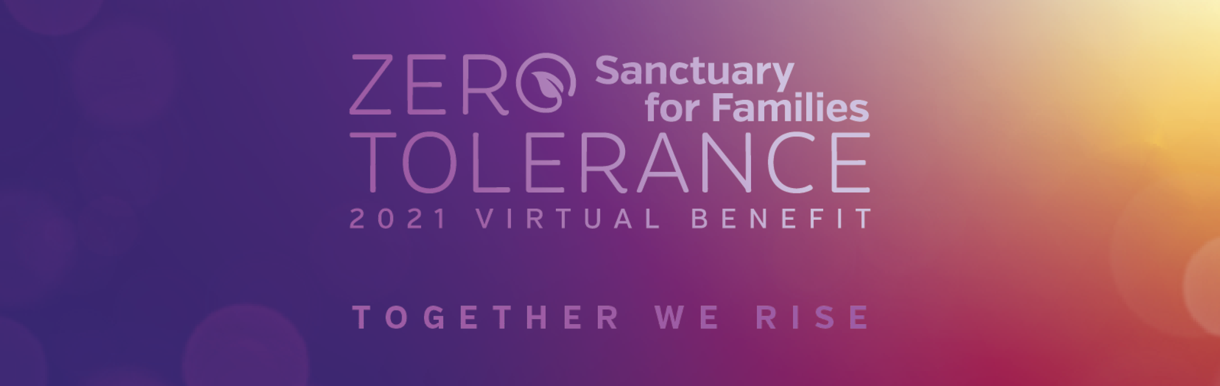2021 Zero Tolerance Banner