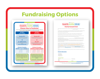 Graphic of &quot;Choose How to Fundraise&quot; and &quot;Cha