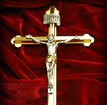 Click here for more information about #@Two-Tone Metal Crucifix