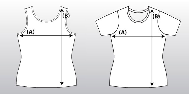Singlet and Tee Shirt Size Charts