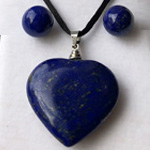 Click here for more information about Lapis Post Earrings and Heart Necklace Set