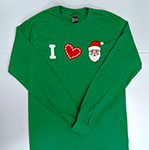 Click here for more information about Long Sleeve I Heart Santa T-shirt
