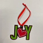 Click here for more information about Joy Christmas Ornament