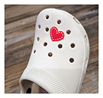 Click here for more information about Le Bonheur Heart Croc Charm