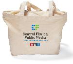 Central Florida Public Media Cotton Zippered Tote Bag