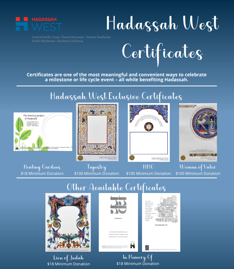 Hadassah West Certificates Topper.PNG