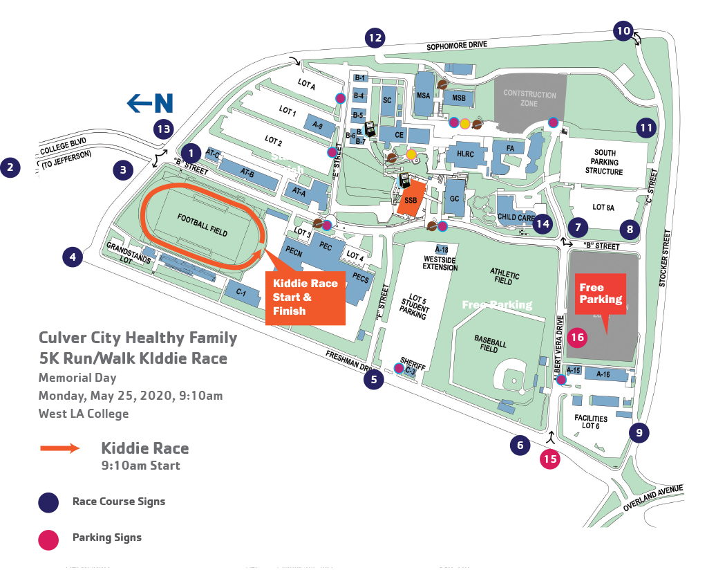 Culver City Kiddie Run Course Map